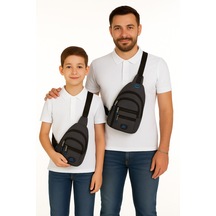 Newish Polo Erkek Çapraz Omuz Çantası Baba Oğul Kombinli New122 Mavi - Mor