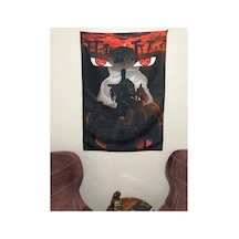 Naruto Itachi Desenli Tasarım Duvar Halısı
