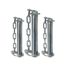 Q19mm - 150mm Zincirli Orta Kol Pimi 3 Adet