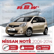 RBW Nissan Note 2006 - 2014 Ön Muz Silecek Takım