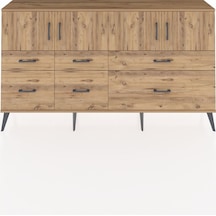 Arges Konsol 4 Raflı 6 Çekmeceli 4 Kapaklı 176x30x99 Çam-çam Atlas Çam - Atlas Çam