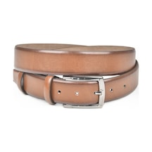 Deepsea Erkek Kahve 3,5 Cm Lazer İşlemeli Klasik Suni Deri Kemer 2402628 Kahve