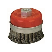 Leo Burgulu Çanak Tel Fırça . Çelik Kuşaklı 100 Mm