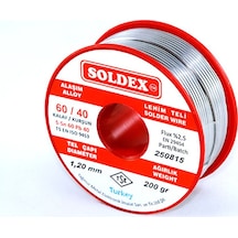 60-40 Lehim Teli 200 Gr 1 Mm - Sn:60 / Pb:40