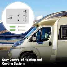 Pazly Dometic Karavan Termostatı - Beyaz, 3106995.032 Uyumlu, Abs, Rv Termostatu