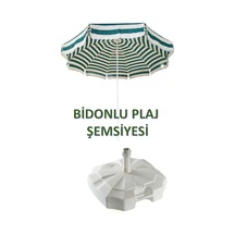 Bidonlu Plaj Şemsiyesi 180 Cm Şemsiye