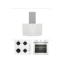 Beko BFC 220 HB - BOCD T 6011 EB - BDE 6050 HB Beyaz Ankastre Set