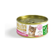 Nutri Feline Kitten Tavuklu ve Ton Balıklı Tahılsız Konserve Yavru Kedi Maması 85 G