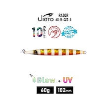 Jig, Zoka, Suni Yem, Glow Uv Metal Jig, 60gr 10cm Razor 60
