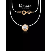 Veronika Jewelry Factory 925 Ayar Gümüş Serçe İpli Kolye 100963318 Altın