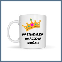 Buradabulabilirsin Prensesler Aralıkta Doğar Yazılı Kupa Model 256 Taç Tasarımlı Aralık Ayı Doğum Günü Hediyesi Seramik Kahve Kupası Bbz Çok Renkli