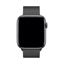 Apple Watch Uyumlu8 45 Mm Çelik Örgü Mıknatıslı Kordon - Siyah