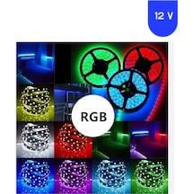 12 Volt Rgb 5050 Smd İç Mekan 60 Led 5 Metre Şerit Led