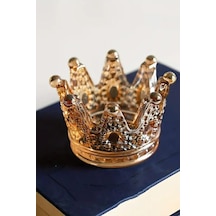 Gold Kral Tacı Model Mini Mumluk,küllük,lokumluk Çok Amaçlı Kase Diğer