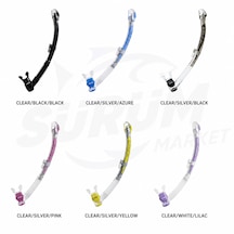 Cressi Corfu Şnorkel Clear/sılver/pınk Şeffaf