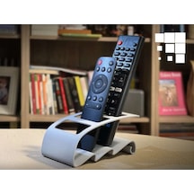 3d Baskı Tv Kumandası Ve Masaüstü Organizer - Uzaktan Kumanda Düzenleyici Stand-beyaz Diğer