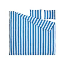 Ikea Slanhöstmal Çift Kişilik Nevresim Takımı 220 X 240 Cm Beyaz - Lacivert