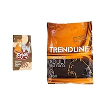 Enjoy Kuru Kedi Maması, Tavuklu, Yetişkin, Tohumu İle Omega 3 & 6 Katkısı, 1 Kg Ve Trendline Kuzu Etli Yetişkin Kedi Maması 1 Kg 103 Ivory