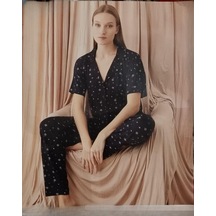 Pijamoni Kadın Viskon Boydan Düğmeli Kısa Kol İnce Pijama Takımı 7510/3 - 1 Adet 001 Pijamoni Kadın Viskon Boydan Düğmeli Kısa Kol İnce Pijama Takımı 7510/3 - 1 Adet 001