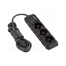 Ufo Ufo 3lü Anahtarlı Grup Priz 5 Metre 16a 250v, Üçlü Topraklı Uzatma Kablosu 5 Metre 5 M