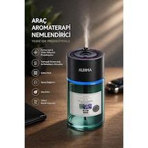Auhma Af-07 Şarjlı Araç İçi Nemlendirici & Aromaterapi Difüzörü - Yıldız Projeksiyonlu, 120ml Diğer