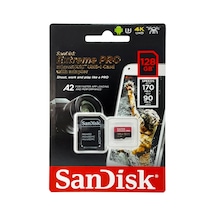 Extreme Pro 128 Gb Microsdxc Hafıza Kartı Sdsqxcy-128g-gn6ma, 170 Mb/sn'e Kadar