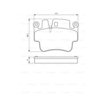 Porsche Cayman 3.4s 2005-2009 Bosch Arka Balata