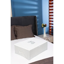 Serstil Büyük Boy Baza Altı Gri Çizgili Hurç 62 X 46 X 22 Cm Gri1