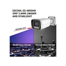 Ezcool Ez-4050hd 5mp 3.6mm Lens 2 Warm Ahd Bullet Kamera Starlıght