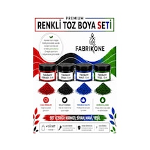 4'lü Set Premium Parafin Soya Wax Toz Mum Boyası Hobi Seti - 5 Cc Kırmızı, Siyah, Mavi, Yeşil Bkfab4ksmy5g Çok Renkli