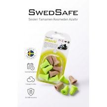 Swedsafe İhearu Kulak Tıkacı, 4 Çift, Her Şeyi Dinle Ama Daha Düşük Sesle, 26 Db, Tek Beden, Yüksek Konfor, Günlük Kullanım, İş, Trafik Ve Konser