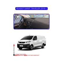 Peugeot Expert Traveller 2018+torpido Koruma Halısı Mavi Kenar