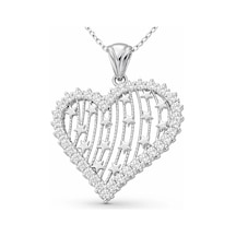 Gümüş Kalpli Bayan Kolye - Pnd47138026 01 - Gold
