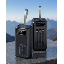 Powerbank 60000 Mah 4 Portlu Dijital Göstergeli Uucz60000powerbank3 Çok Renkli