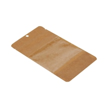 Packanya Kraft Geniş Pencereli Doypack 200'lü 11 x 18.5 + 3.5 CM