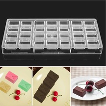 Dikdörtgen Zarflar Şekli Şeffaf Sert Plastik Polikarbonat Pc Çikolata Kalıp Mutfak Aksesuarları