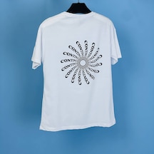 Countinuou Oversize Tişört Beyaz Beyaz