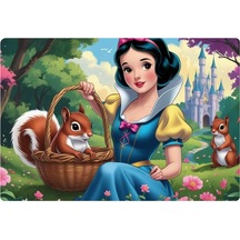 Pamuk Prenses Dikdörtgen Pasta Yenilebilir Resim Baskı 28 19 Cm