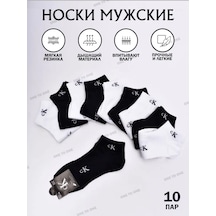 Kısa Çoraplar 10 Çift Set 153112810 Siyah