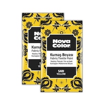 Sarı Kumaş Boyası Toz 12 gr 2 Adet Nova Color Toz Kumaş Boyası Sa