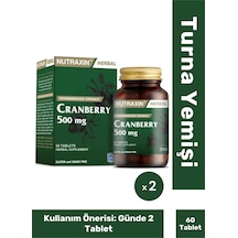 Cranberry 500 Mg 60 Tablet X 2 Adet