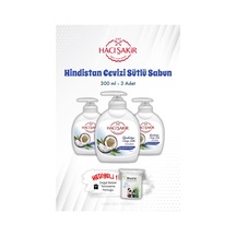 3'lü Hindistan Cevizi Sütlü Sıvı El Sabunu 300 Ml Ve Rosıe