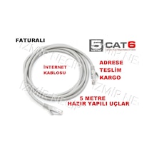 5 Metre Internet Kablosu Cat 6 Cat6 Modem Ag Kablosu Ethernet