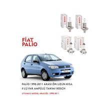 Palio 2005 Model Ön Uzun-kısa 4 Lü Far Ampülü Takımı