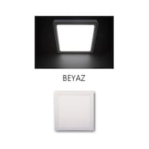 18 Watt Sıva Üstü Kare Led Panel Spot Armatür Beyaz