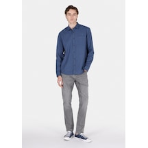 Colin's Colins Regular Fit Shirt Neck Düz Erkek Lacivert Uzun Kol Gömlek Cl1073762 Cl1073762 Q1.v1 Nav Lacivert