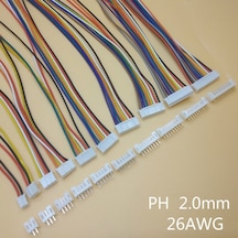 PH 2.0mm 8pin 30cm Kablolu Konnektör (Beyaz) Takım x 1 adet