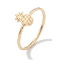 14 Ayar Altın Ananas Yüzük Sarı Altın