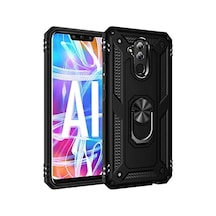Huawei Mate 20 Lite Yüzüklü Standli Vega Kilif Ekran Koruyucu 510330837