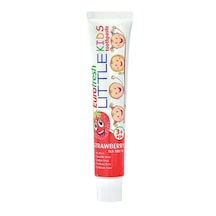 Eurofresh Little Kids 3+ Yaş Çilek Aromalı Çocuk ve Hassas Dişler için Diş Macunu 50 G